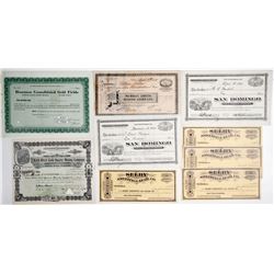 California Mining Certificates (8)  (64018)