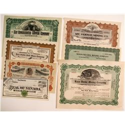 Nevada Mining Certificates (7)  (56169)