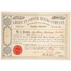 Image 1 : American Copper Mining Co. Stock Certificate, 1864, Quebec  (62758)