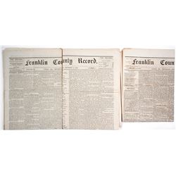 Rare Union Missouri Newspapers, 1874-5  (63906)