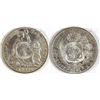 Image 1 : Guatemala Peso, Peruvian Sole Counterstamped with  Guatemala 1/2  Real.  (74041)