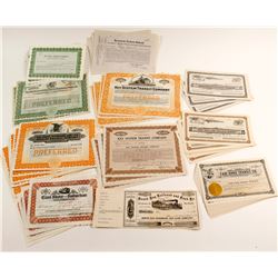 Variety of Calif RailRoad Certificates  (86924)