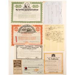 General Railroad Ephemera (8)  (65010)