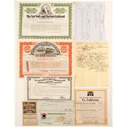 General Railroad Ephemera (8)  (65010)