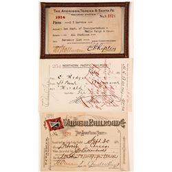 Railroad Passes (3)  (65027)