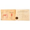 Image 1 : Lusitania Immigrant Inspection Card and Token  (81003)