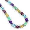 Image 2 : Natural EMERALD TOPAZ RHODOLITE AMETHYST Bracelet