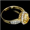 Image 3 : NATURAL  ORANGISH YELLOW CITRINE Ring
