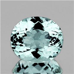 NATURAL GREENISH BLUE AQUAMARINE 3.78 Ct - FL