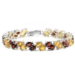 NATURAL MULTI COLOR CITRINE & GARNET Bracelet