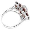 Image 3 : NATURAL GARNET & WHITE CZ 27 Cts Ring