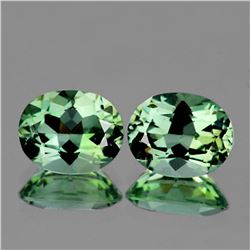 Natural Light Green Tea Amethyst Pair 11x9 MM - FL