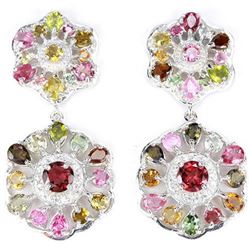 NATURAL AAA MULTI COLOR TOURMALINE Earrings