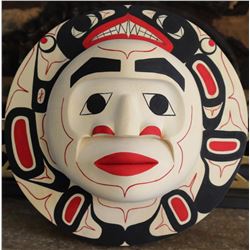 West Coast Native Moon Mask with Killer Whale Spirit