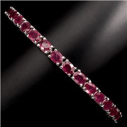 Mesmerizing Oval Cut 5x4mm Red  Ruby 81.05 Ct  Bracelet