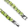 Image 3 : NATURAL AAA APPLE GREEN PERIDOT Bracelet