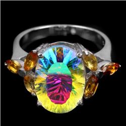 Natural AAA MULTI COLOR, TOPAZ & CITRINE Ring