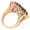 Image 3 : NATURAL RHODOLITE GARNET AMETHYST & TANZANITE Ring