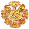 Image 2 : NATURAL AAA ORANGISH YELLOW CITRINE Ring