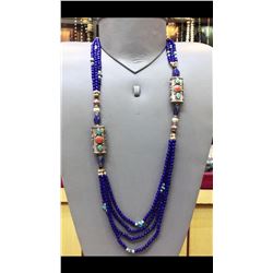 Tibet Natural Stone Tribal Queen Royal Necklace
