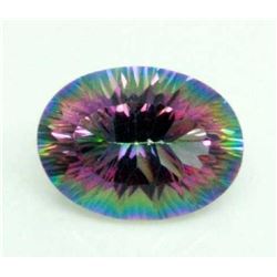 BRILLIANT CERTIFIED 16.18 CT MYSTIC TOPAZ.