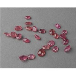 SENSATIONAL HUGE 26.50 CTTW NATURAL RED RUBY LOT