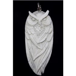 Hand Carved Owl Pendant