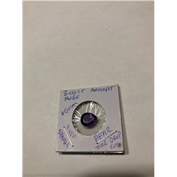 3.00 Carat HUGE Amethyst pear tear drop cut tested natural gem