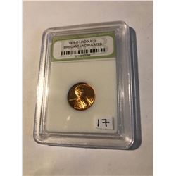 1974 D Lincoln Penny Certified Brilliant Uncirculate