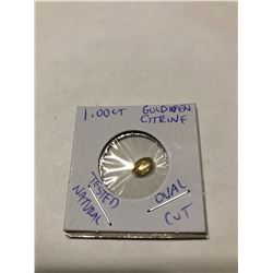 1.00 carat Golden Citrine oval cut tested natural