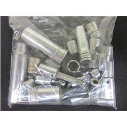 Snap - On bag full of Sockets / Swivels and more 1/4 - 3/8 and 1/2 inch drives
