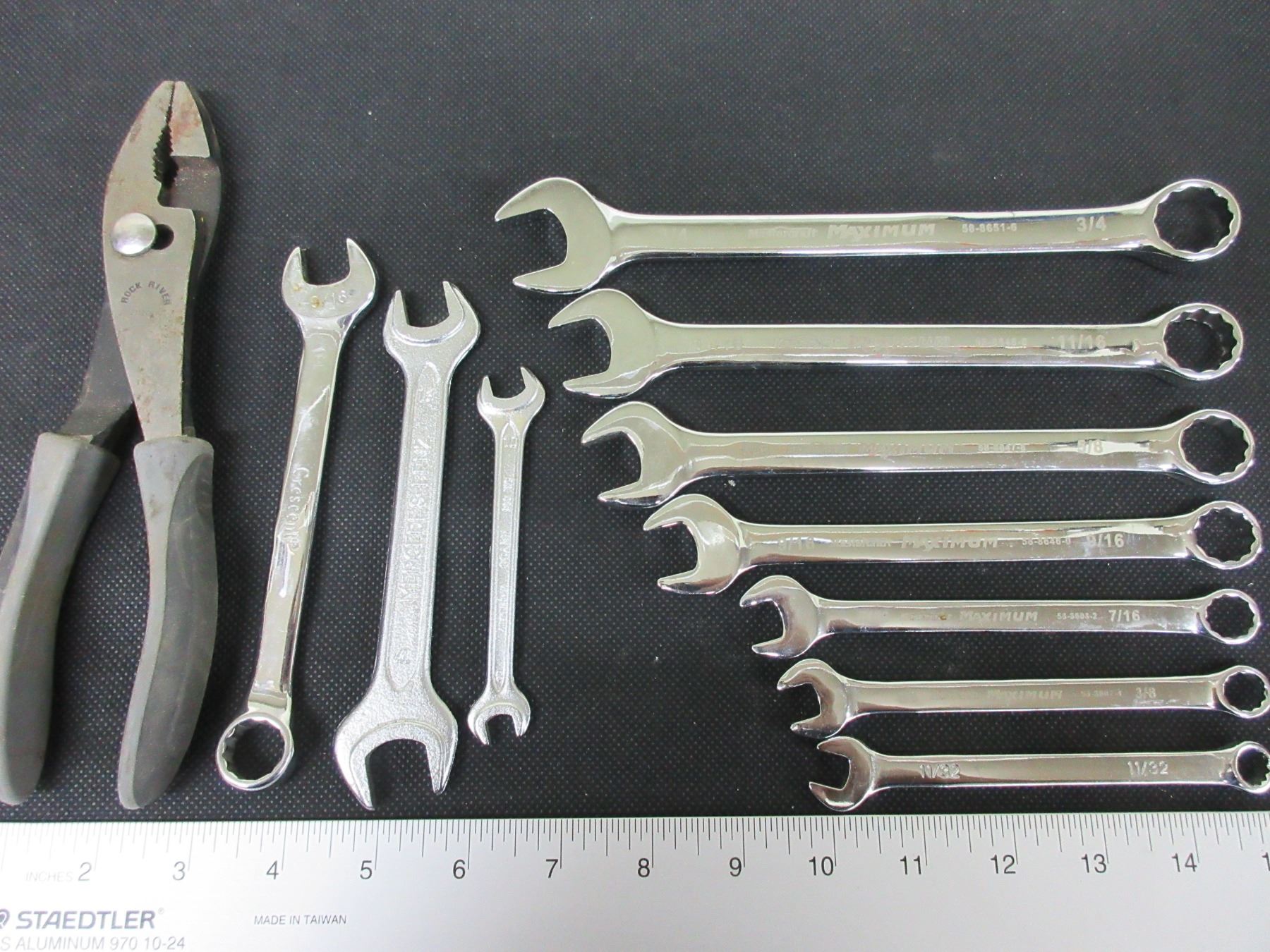 MasterCraft Maximum Wrenches 7 piece SAE set with Pliers and 3 other