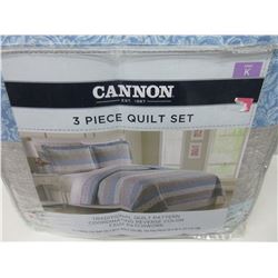 New KING 3 Piece Quilt set
