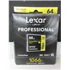Image 1 : Lexar 64gb Professional Compact Flash 4K UDMA7 1066 x 160MB/s