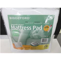 New TWIN Automatic Heated Mattress Pad auto shut off machine wash & dry