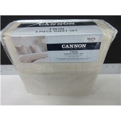 New TWIN 3 Piece Sheet set 100% cotton