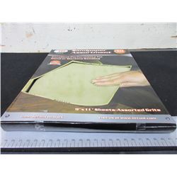 New case 40 piece Sandpaper 9 x 11" sheets Assorted Grits60-100-150-240