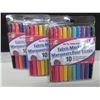 Image 1 : 3 New Packs of 10 Permanent Fabric Markers Duo Tip