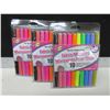 Image 1 : 3 New Packs of 10 Permanent Fabric Markers Duo Tip