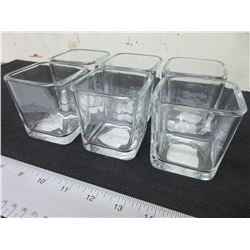 6 New Libbey Square Whiskey Tumblers
