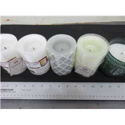 5 New LED Wax Flameless Candles / 5 hr timer
