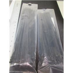 2 Packs of Cable/Zipties 12" & 14"  100 PIECES PER PACK/ 200 total