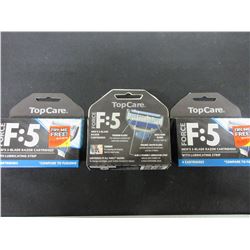 3 New Mens F-5 Razor Blade Cartridges / 4 per pack 12 total/ Compare to Fusion