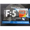 Image 2 : 3 New Mens F-5 Razor Blade Cartridges / 4 per pack 12 total/ Compare to Fusion