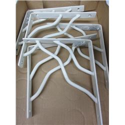 5 Metal Shelf Brackets 7 x 8"