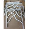 Image 1 : 5 Metal Shelf Brackets 7 x 8"