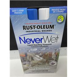 New Rust-Oleum Never Wet Liquid Repelling Treatment / Amazing on all