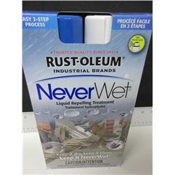 New Rust-Oleum Never Wet Liquid Repelling Treatment / Amazing on all