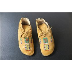 Childs Geometric Design Beaded Moccasins
