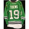 Image 1 : JONATHAN TOEWS GREEN BLACKHAWKS JERSEY